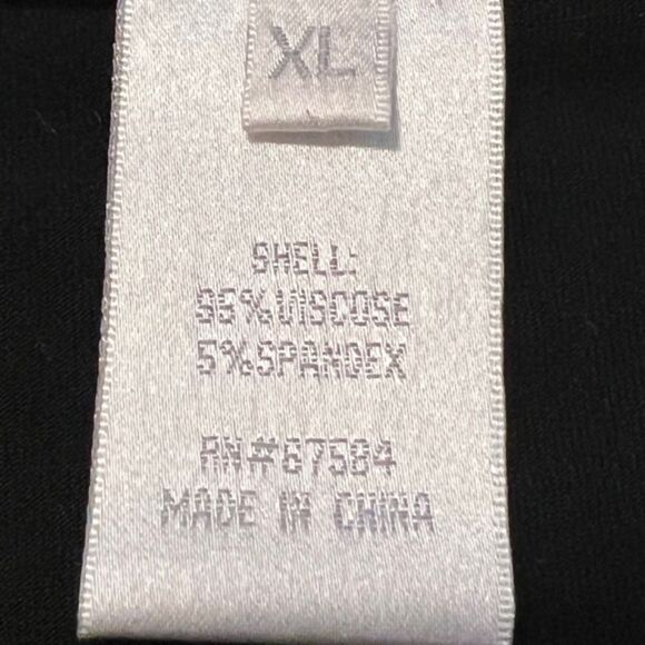 Great Cavalier Blue Black Sequined Scoop Neck Long Sleeve Viscose Spandex Top XL - Picture 8 of 12